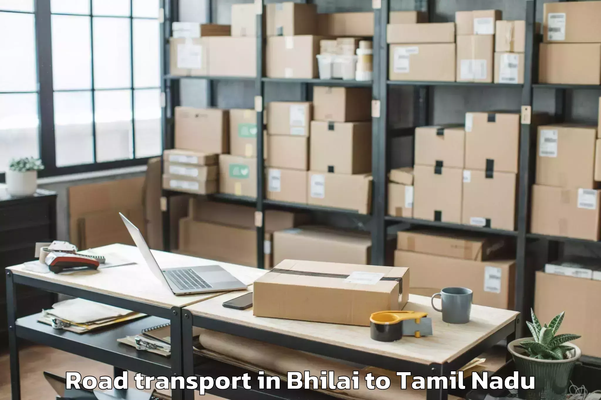 Trusted Bhilai to Thiruthuraipoondi Road Transport